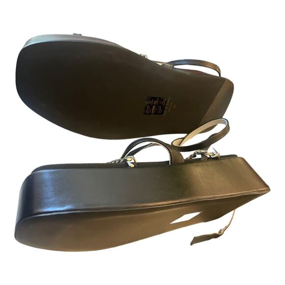 NEW Rag & Bone Logan Strappy Wrap Sandals Leather Chain Link Black Size 39 - Picture 8 of 14